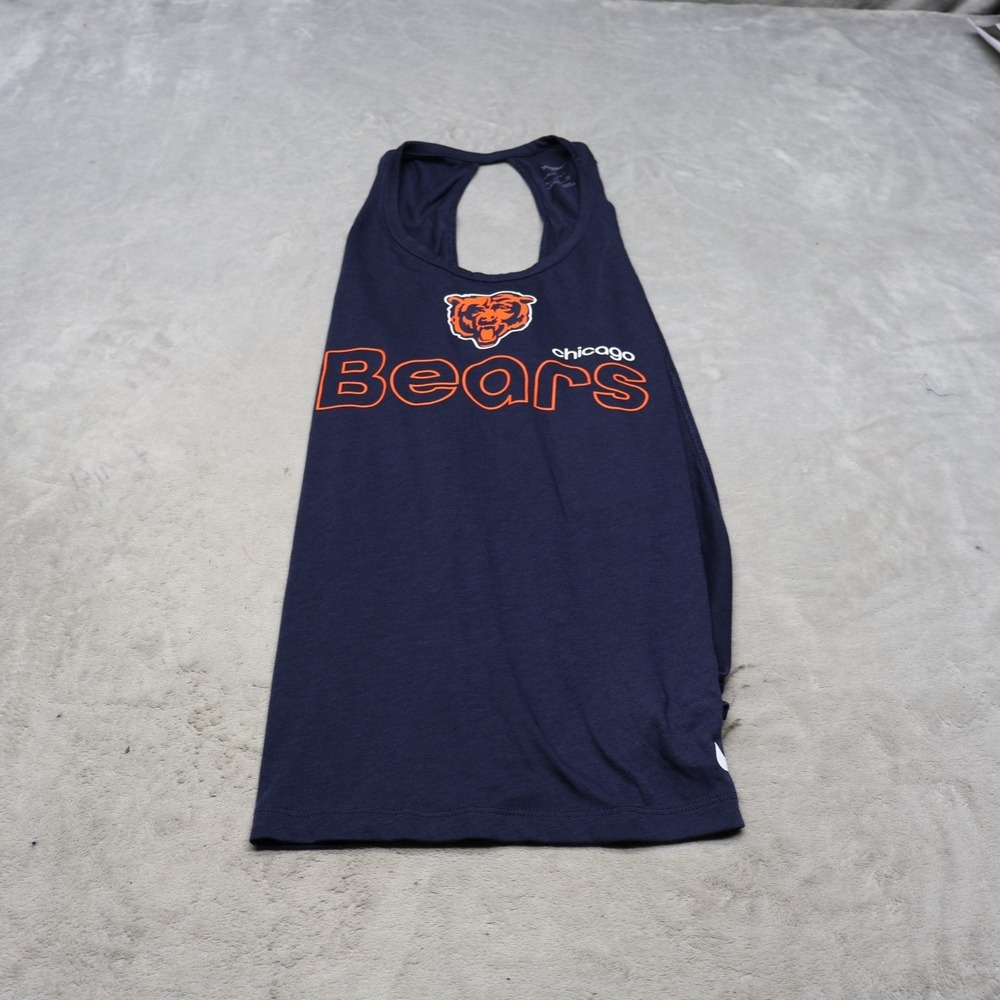 Chicago Bears Shirt Womens Small Nike Blue Open Backless Top NFL Tank $45 NEW